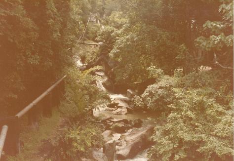Waterfall on way up to Penang Hill 1985